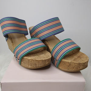 Just Fab Elastic Stretch Band Platform Wedges